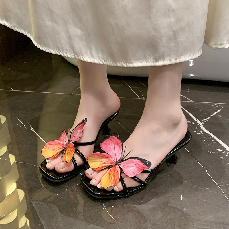 O1CN01Nsy0mJ1JhzGjJtFjq_!!2215799461061-0-cib 37-40 SIZE summer fairy style new French slippers 2025 skirt women summer - Image 1