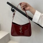 2026 New High-End Women's Handbag, Patent Leather Bag, Mirror Surface Baguette Bag, Women's Underarm Bag, Casual Women's Bag - Image 7