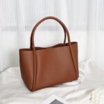 2026 New Handbag Model Niche Soft Leather Basket Bag for Women with a High-End Feel, Large Capacity Tote Bag for Commuting - Image 7