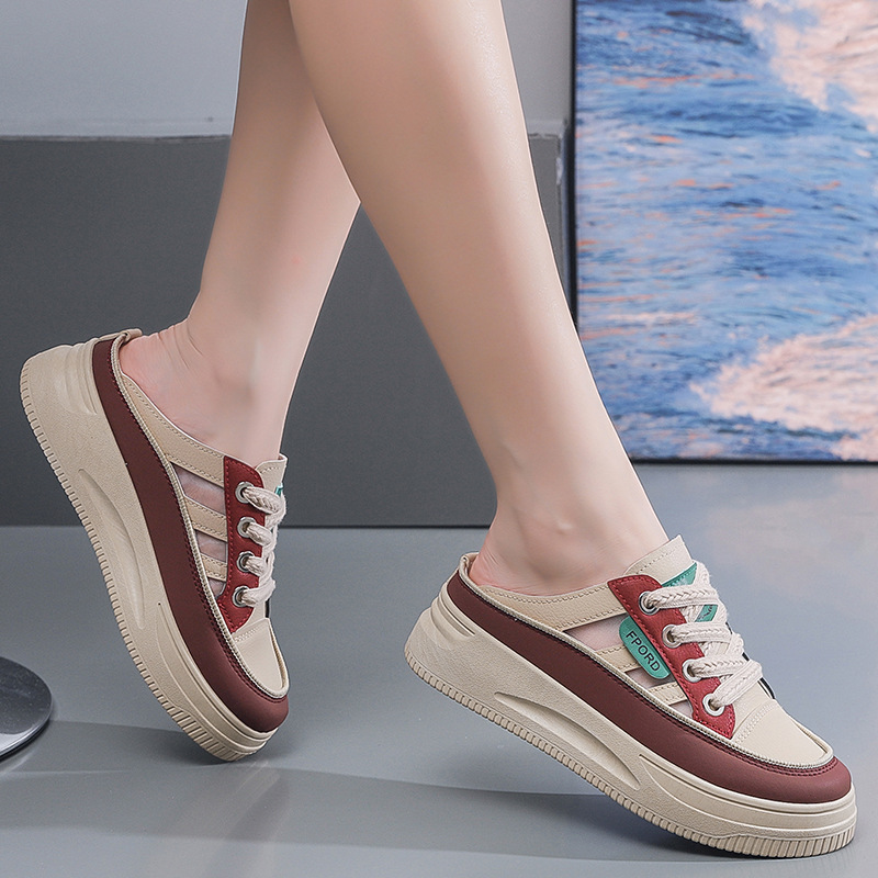 O1CN01gdc9Vt1HKy8JDnIaD_!!2588400740-0-cib 39 SIZE half-slippers women’s high-end mesh sandals - Image 1
