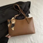 High-grade Scarf Handbag 2025 Spring New All-match Ins Shoulder Underarm Bag Retro Commuter Tote Bag - Image 3
