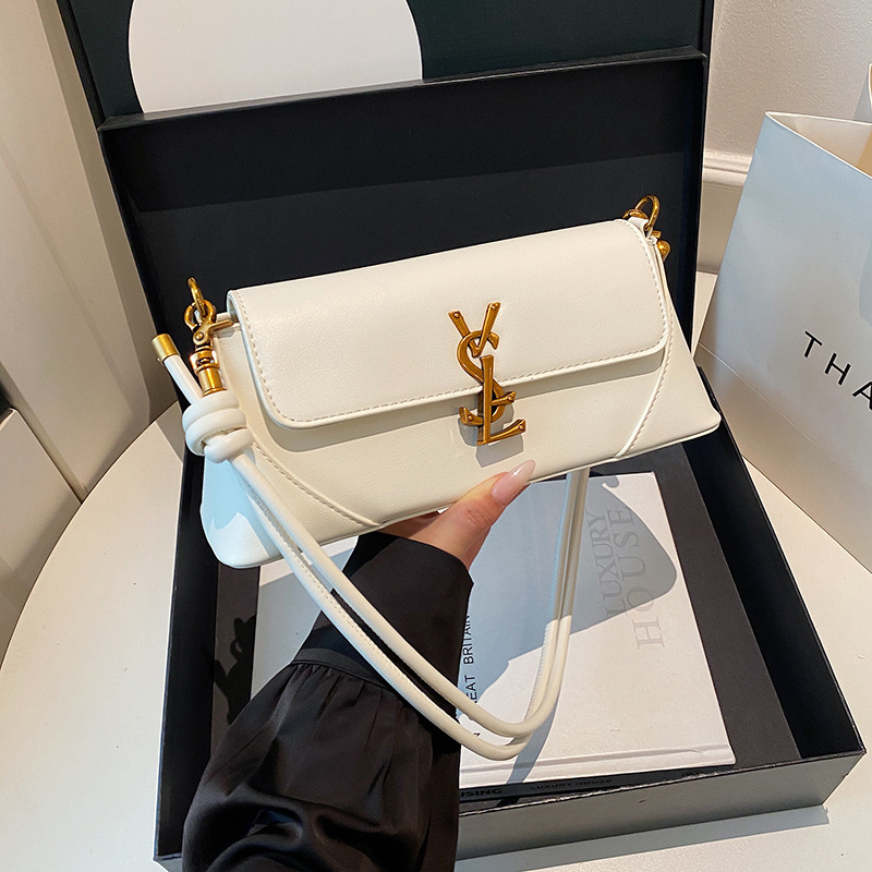 O1CN01naXaSp1XtLo56mbWF_!!2215800842981-0-cib Cross-Border Women's Bags 2026 New Niche Versatile Baguette Bag with a High-End Feel, Shoulder Bag, Crossbody Bag, European and American Style Underarm Bag - Image 1