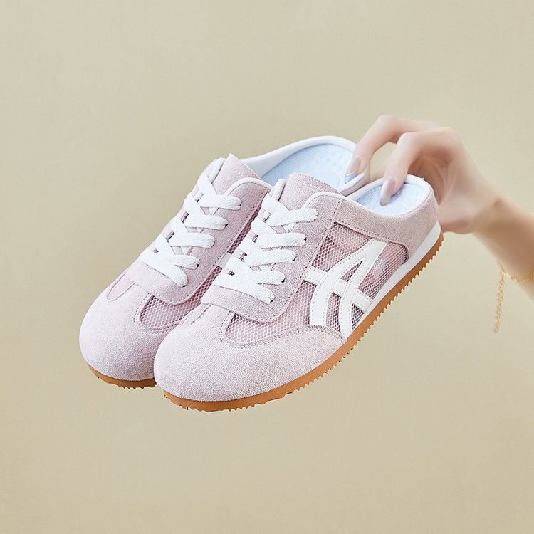 O1CN01tb52pU1nfdilltw5x_!!2675725117-0-cib 39 SIZE PINK new mesh breathable thick sole casual women’s shoes slip-on slippers - Image 1