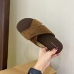38 SIZE Cross-Strap Linen Slippers for Women, Summer New Style, Retro Casual Sandals, Vacation Seaside Beach Flat Sandals - Image 3