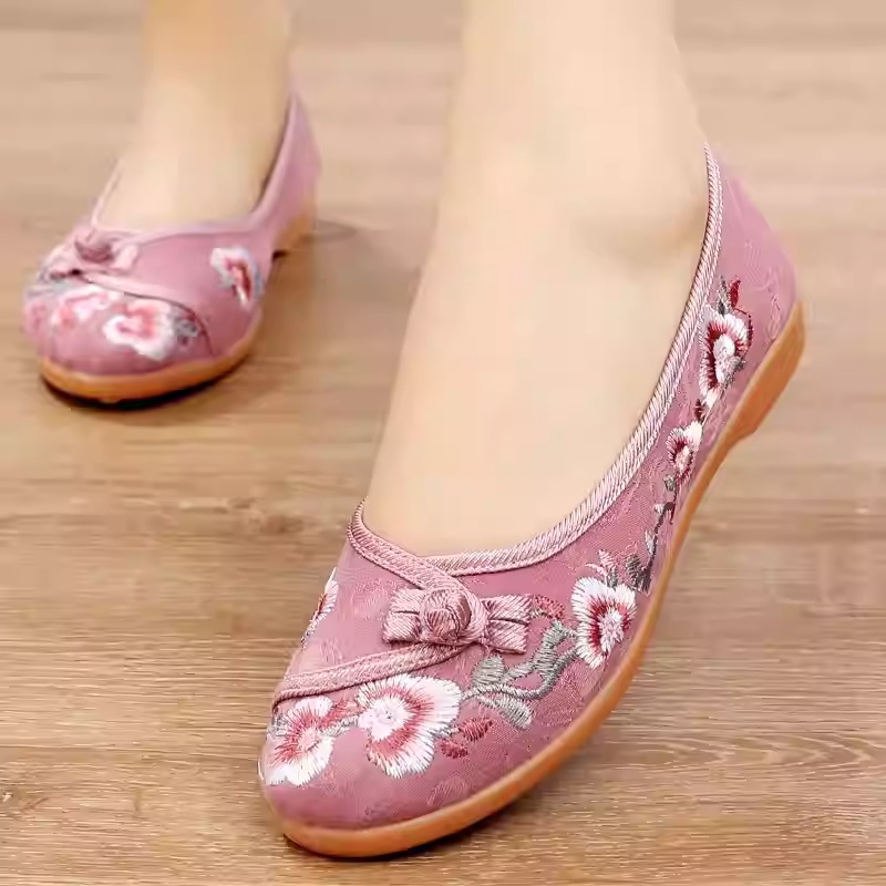 SM01 40 SIZE Versatile Square-Toe Soft-Soled Beanie Shoes for Women - Image 1