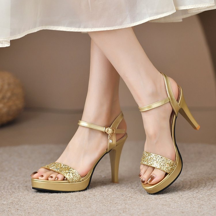 imgi_46_O1CN01STj2gC1cUE3Vba6Jt_!!2211080533603-0-cib 37 SIZE temperament open-toe sexy fairy style high heels - Image 1