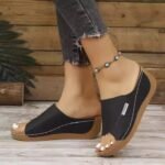 38-42 SIZE lightweight casual breathable sandals wedge heel thick bottom outdoor slippers - Image 5