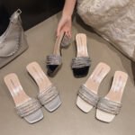 2026 New Summer High-End French-Style Sandals for Women, Elegant Open-Toe Slip-On Shoes - Image 5