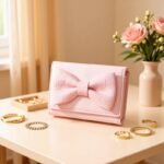 Daini Korean Ins Style Fresh and Cute Big Bow High Quality Mini Compact 70% off Student Short Wallet - Image 2