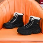 Thick Sole High-top Torre Shoes Women's fleece-lined Thick Cotton Shoes 2024 Winter New Warm Shoes Korean Casual sneaker - Image 3