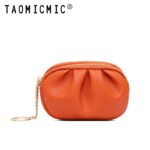 Yue Qiankai Women's Coin Card Bag Mini Small Bag Double-Layer Zipper with Key Large Capacity Headphones Lipstick Cosmetic Bag - Image 7
