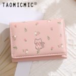 Cross-Border Cute Short Cartoon Women's Wallet Cat Small 70% off Ins Youth Campus Wallet Card Holder Wallet