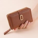 Bag Women's Wallet Zipper Coin Purse Cross-border Litchi Pattern High-end Multi-functional Wallet Large Capacity Card Bag for Women - Image 2