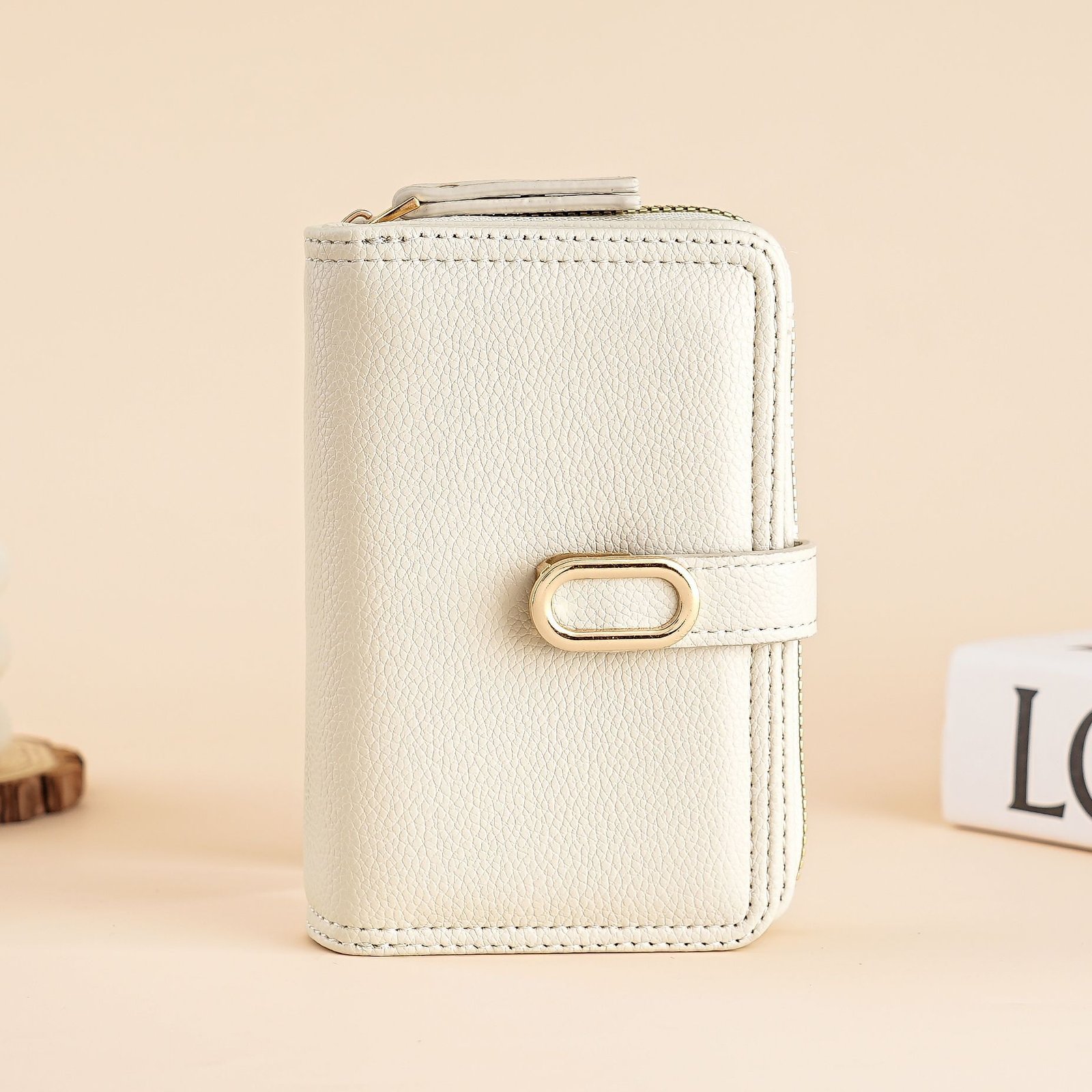 O1CN01jRCIJs1OM4KtulfqK_!!2242121690-0-cib Bag Women's Wallet Zipper Coin Purse Cross-border Litchi Pattern High-end Multi-functional Wallet Large Capacity Card Bag for Women - Image 1