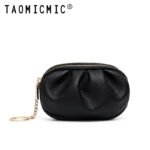 Yue Qiankai Women's Coin Card Bag Mini Small Bag Double-Layer Zipper with Key Large Capacity Headphones Lipstick Cosmetic Bag - Image 6