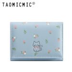 Cross-Border Cute Short Cartoon Women's Wallet Cat Small 70% off Ins Youth Campus Wallet Card Holder Wallet - Image 6