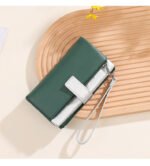 Cross-Border High-End Anti-Theft 80% off Women's Short Wallet with Japanese-Style Large Capacity Card Holder and Money Clip - Image 2