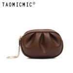 Yue Qiankai Women's Coin Card Bag Mini Small Bag Double-Layer Zipper with Key Large Capacity Headphones Lipstick Cosmetic Bag - Image 5
