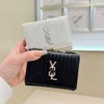 2026 New Style Women's Wallet, Small Chanel-Style Coin Purse, Pu Mini Portable Simple Clip Wallet, Women's High-End Style - Image 6