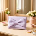 Daini Korean Ins Style Fresh and Cute Big Bow High Quality Mini Compact 70% off Student Short Wallet - Image 3