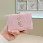 2026 New Style Women's Wallet, Small Chanel-Style Coin Purse, Pu Mini Portable Simple Clip Wallet, Women's High-End Style