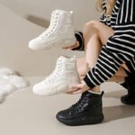 Fleece-Lined High-Top Snow Boots for Women 2026 Winter New Style Student Ins Korean Style Warm Casual Shoes Cotton Shoes - Image 6