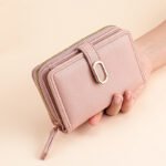 Bag Women's Wallet Zipper Coin Purse Cross-border Litchi Pattern High-end Multi-functional Wallet Large Capacity Card Bag for Women - Image 3