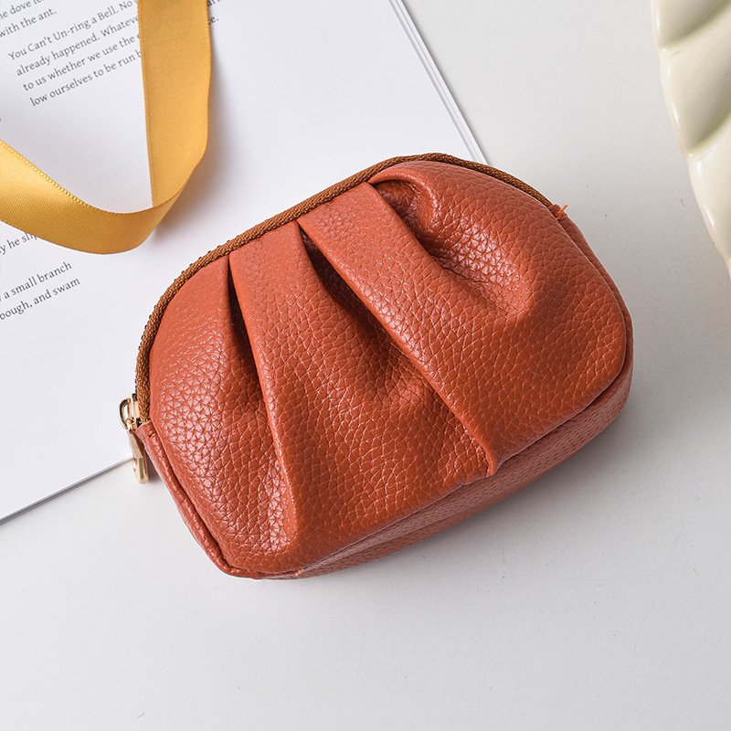 O1CN01zjbkLK1fxUKDqloaP_!!2216965174073-0-cib Yue Qiankai Women's Coin Card Bag Mini Small Bag Double-Layer Zipper with Key Large Capacity Headphones Lipstick Cosmetic Bag - Image 1