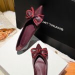 2026 New Pointed-Toe Shallow Slip-On Shoes Butterfly Casual Flat Loafers Versatile Boat Shoes Large Size Women's Shoes 41-43 - Image 3