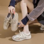K6812 retro ballet training shoes for women, 2026 new autumn versatile white sneakers, sports casual Forrest Gump sneakers - Image 4