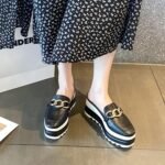 Wedge Half-Slip Toe Casual Shoes Thick-Soled Platform Heels Fashionable Women's Shoes Simple Fashionable Popular Spring and Summer New Slippers - Image 6