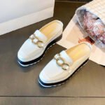 Wedge Half-Slip Toe Casual Shoes Thick-Soled Platform Heels Fashionable Women's Shoes Simple Fashionable Popular Spring and Summer New Slippers - Image 7