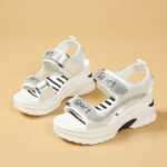 Cross-border plus size Wedge Sports Sandals for Women 2025 Summer New European and American Style Platform Lightweight Sandals for Women - Image 2