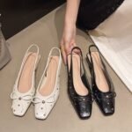 Foreign Trade Cross-Border Thick-Heeled Sandals for Women 2026 Summer New Style Bow-Knot Rivet Mary Jane Shoes for Women - Image 4