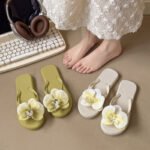 Beach Shoes Korean Style Fashionable Flip-Flops Outer Wear Women's Accessories Flip-Flops Summer Casual Sandals Beach Slippers - Image 6