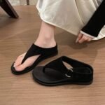 Retro Style Height-Increasing Thick-Soled Flip-Flops for Women, Summer Outdoor Wear, 2026 New Model, Suitable for Pairing with Dresses, Wedge Sandals - Image 2