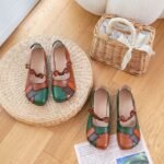 Top layer cowhide women's shoes Spring and Autumn 2026 flat mother's shoes non-slip plus size genuine leather soft bottom tendon sole shoes - Image 7