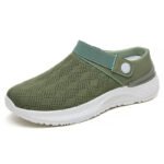 Shoes for Women 2025 Summer Cross-Border Wholesale Slip-On Mom Shoes Fly-Knit Breathable Flats Slippers Fashionable Casual Shoes - Image 9