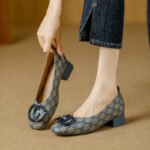 2025 Spring Collection Double g Buckle Multi-Color Options Women's Simple Versatile Slip-On Loafers Fashion Moccasins - Image 3