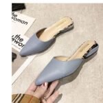 New 2026 Model Half-Summer Pointed-Toe Essential Slip-On Fashion Soft-Soled Slippers for Ladies, Suitable for Outdoor Wear and Commuting, in Yellow - Image 7