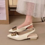 high-end versatile and comfortable French-style closed-toe sandals