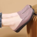 Cross-Border Large Size 2026 New Spring Mule Shoes for Women, Fashionable Embroidered Mom Shoes, Non-Slip Women's Shoes, Sizes 35-42 - Image 4