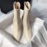 French-style pointed-toe ankle boots for women, new autumn/winter 2026, low heel, fashionable soft leather, versatile, fleece-lined, slimming, and ankle boots. - Image 5