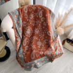 Thickeneded Version of Retro Ethnic Style Cashew Flower Scarf for Women Winter High-End Warm Scarf Imitation Cashmere Shawl - Image 5