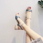 Trendy Hollow-Out Square-Toe Stiletto High Heels for Women, Summer 2026, Fairy-Style Slip-On Sandals That Are Comfortable and Stylish for Outdoor Wear - Image 2