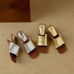 French-Style Sandals for Women, 2026 Summer New Fashion, One-Strap Irregular Heel, Open-Toe High-Heeled Sandals, Large Size - Image 7