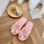 Summer Dopamine Fairy Style Beach Shoes Internet Celebrity Same Style Butterfly Orchid Flip-Flops Vacation Flip-Flops - Image 14