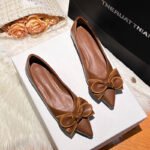 2026 New Pointed-Toe Shallow Slip-On Shoes Butterfly Casual Flat Loafers Versatile Boat Shoes Large Size Women's Shoes 41-43 - Image 9