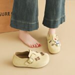 2026 Spring New Birkenstock Shoes Ins Cute Female Students Slip-On Full-Coverage Casual Shoes Street Style Y706