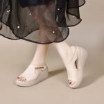Foreign Trade Platform Fish-Mouth Women's Shoes 2026 Summer New Thick-Soled Wedge Slippers for Women, Fashionable Outdoor Sandals - Image 3